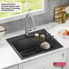 25&rdquo; Drop-In Top Mount&nbsp;16 Gauge Workstation Kitchen Sink Single Bowl&nbsp;with WorkFlow&trade; Ledge and Accessories